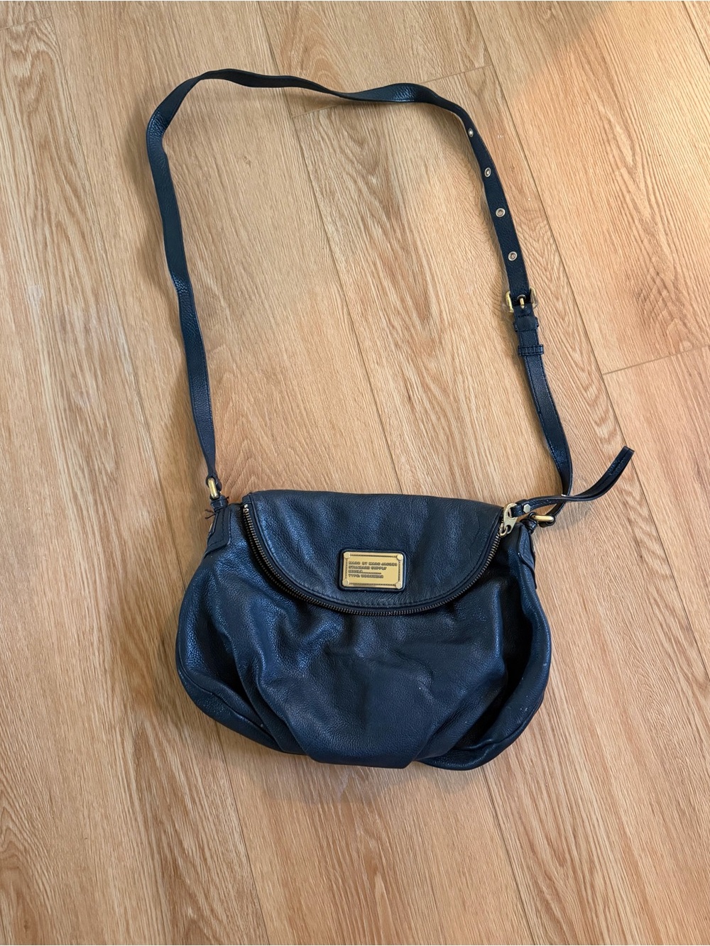 Marc By Marc Jacobs Navy Leather Flap Crossbody Bag